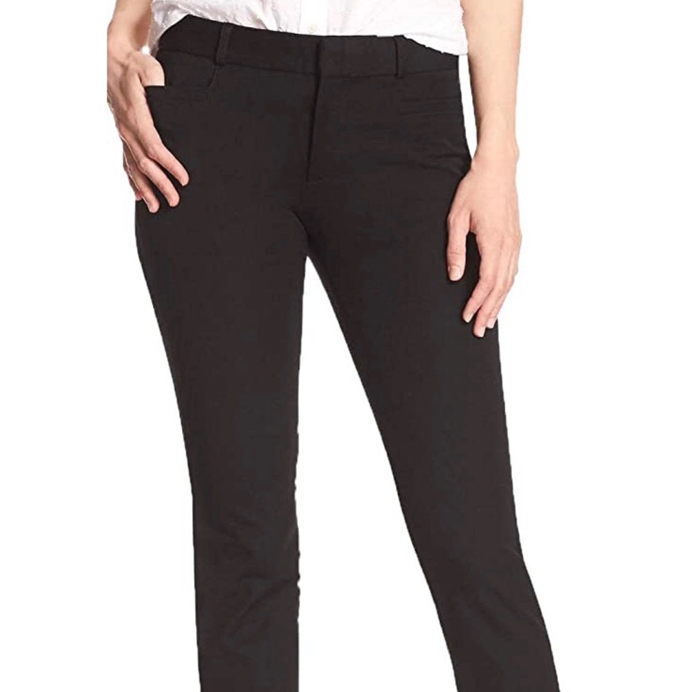 Women’s SLOAN Slim Mid-Rise Black Anale Pants